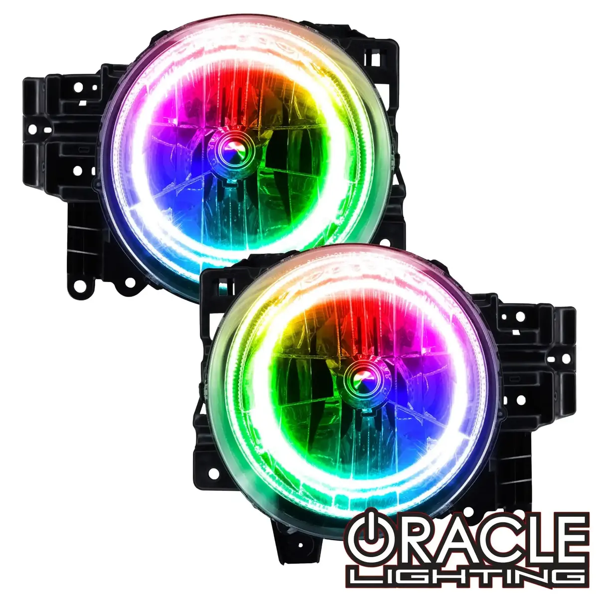 Oracle Lighting 2007-2014 Toyota Fj Cruiser Dynamic Colorshift Headlight Halo Kit 1