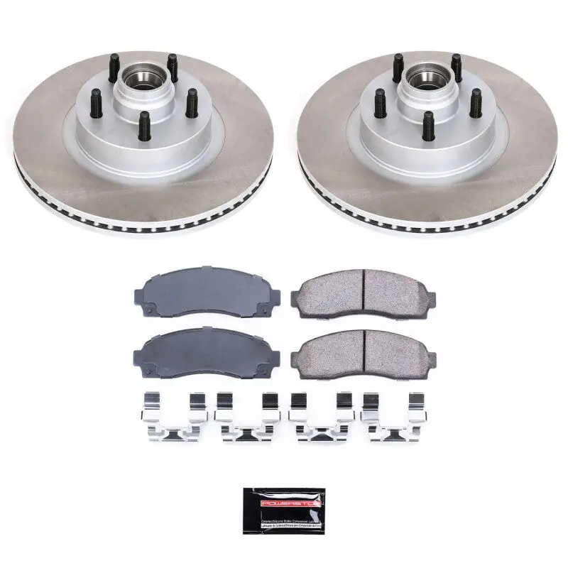 Power Stop 03-09 Mazda B4000 Front Semi-Coated Rotor Kit 1