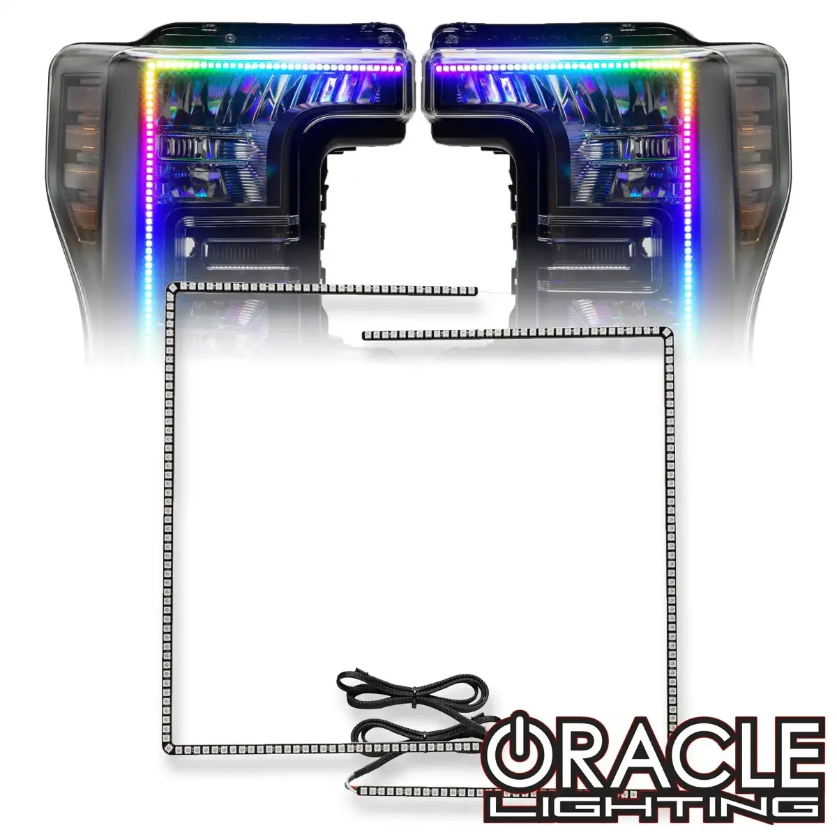 2017-2019 Ford F-250/F-350 Super Duty Oracle Dynamic Colorshift Headlight Drl - Non Led Headlights 1