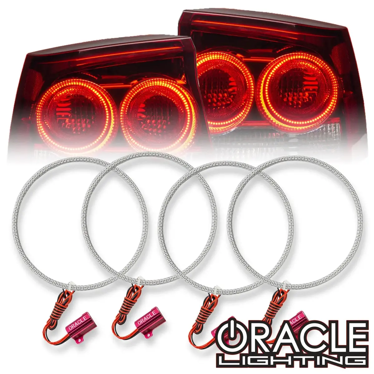 2009-2010 Dodge Charger Oracle Tail Light Halo Kit 1