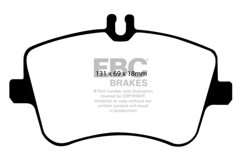 Ebc 02-05 Mercedes-Benz C230 (W203) 1.8 Supercharged (European Model) Ultimax2 Front Brake Pads 1