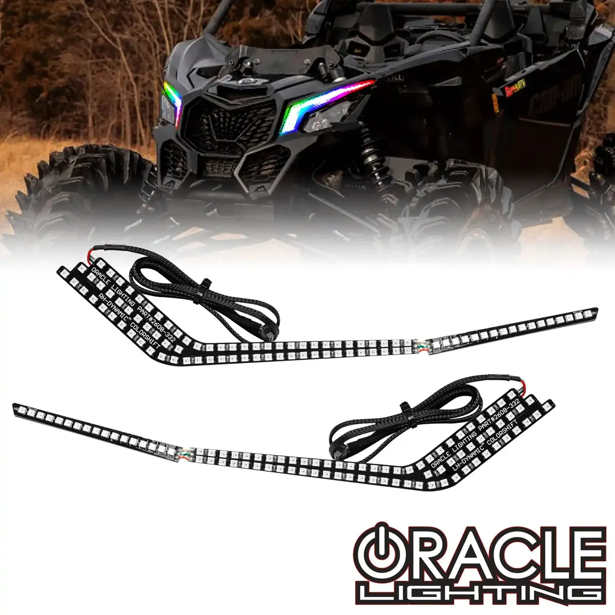 Oracle Lighting 2017-2023 Can-Am Maverick X3 Dynamic Colorshift Drl Kit 1