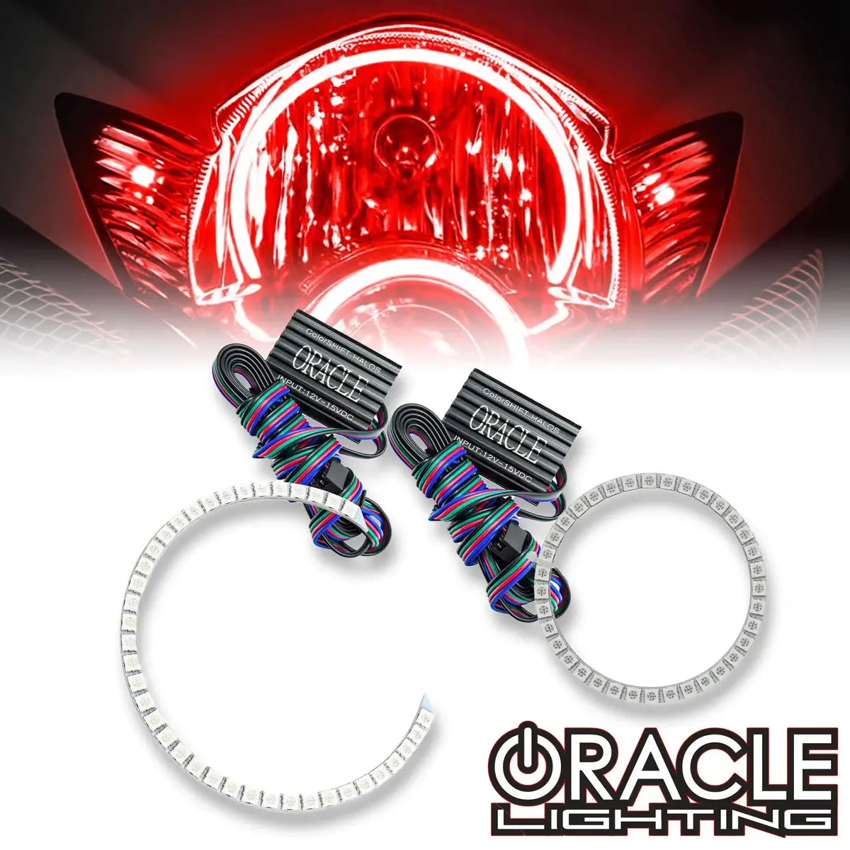 Oracle Lighting 2008-2013 Suzuki Gsxr 1000 Led Motorcycle Headlight Halo Kit 1