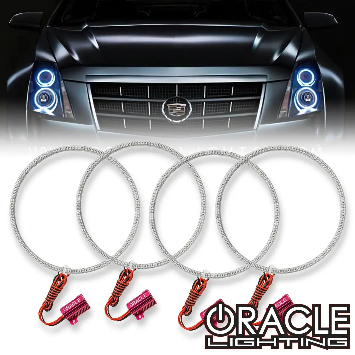 Oracle Lighting 2008-2013 Cadillac Cts/Cts-V Sedan Led Headlight Halo Kit 1
