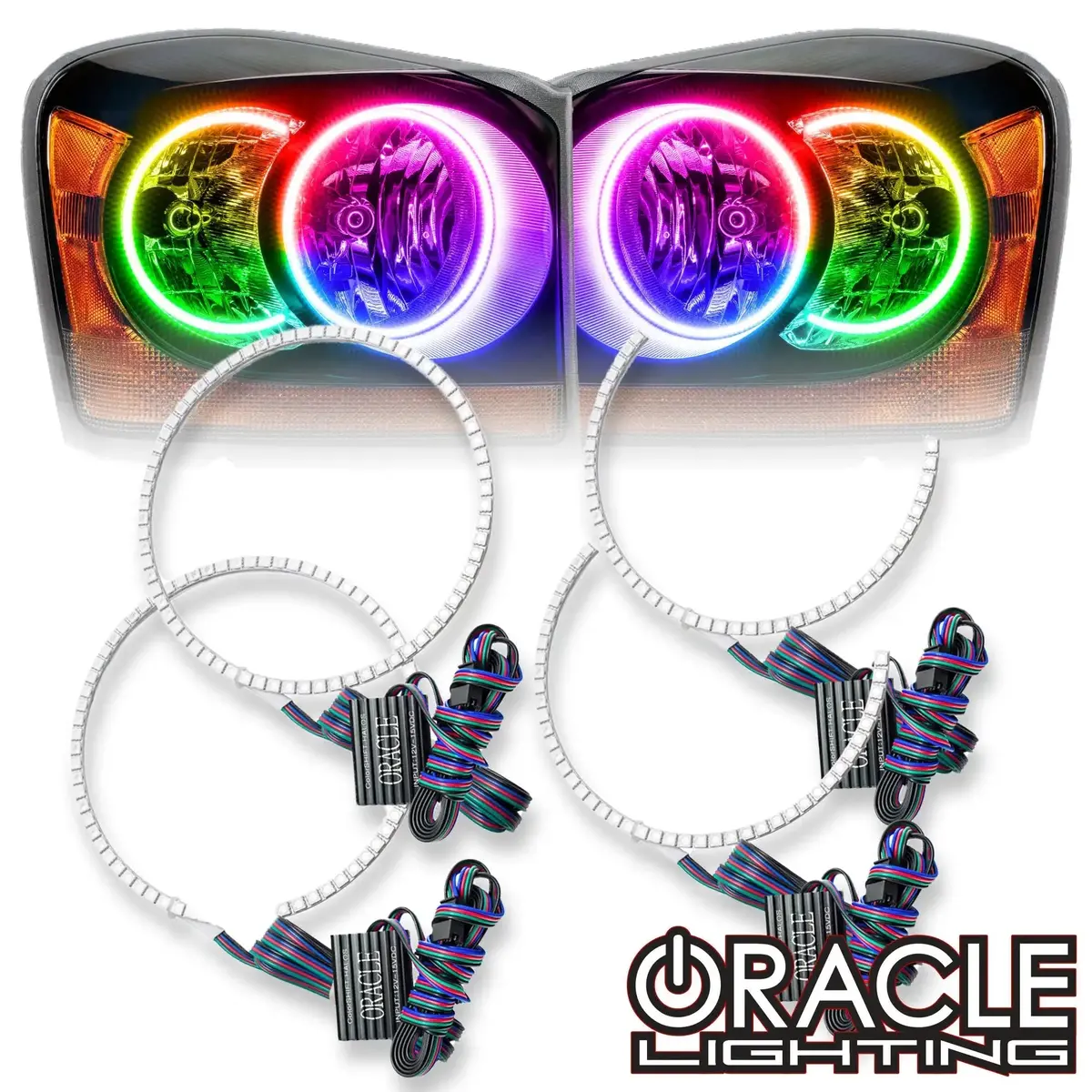Oracle Lighting 2004-2006 Dodge Durango Led Headlight Halo Kit 1