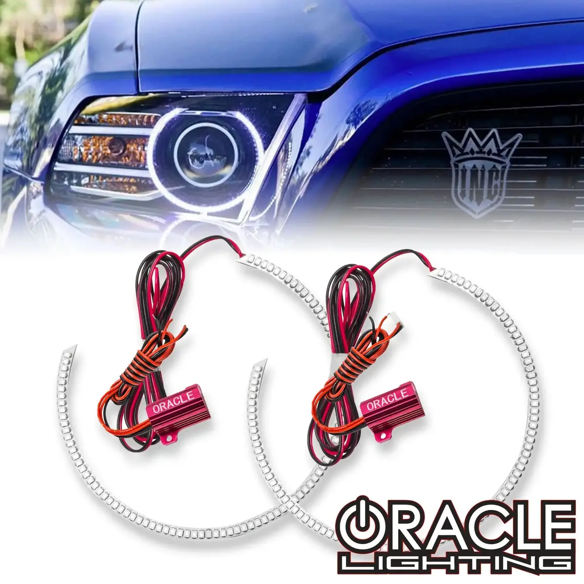 2013-2014 Ford Mustang Oracle Halo Kit - Hid (Projector) Style 1