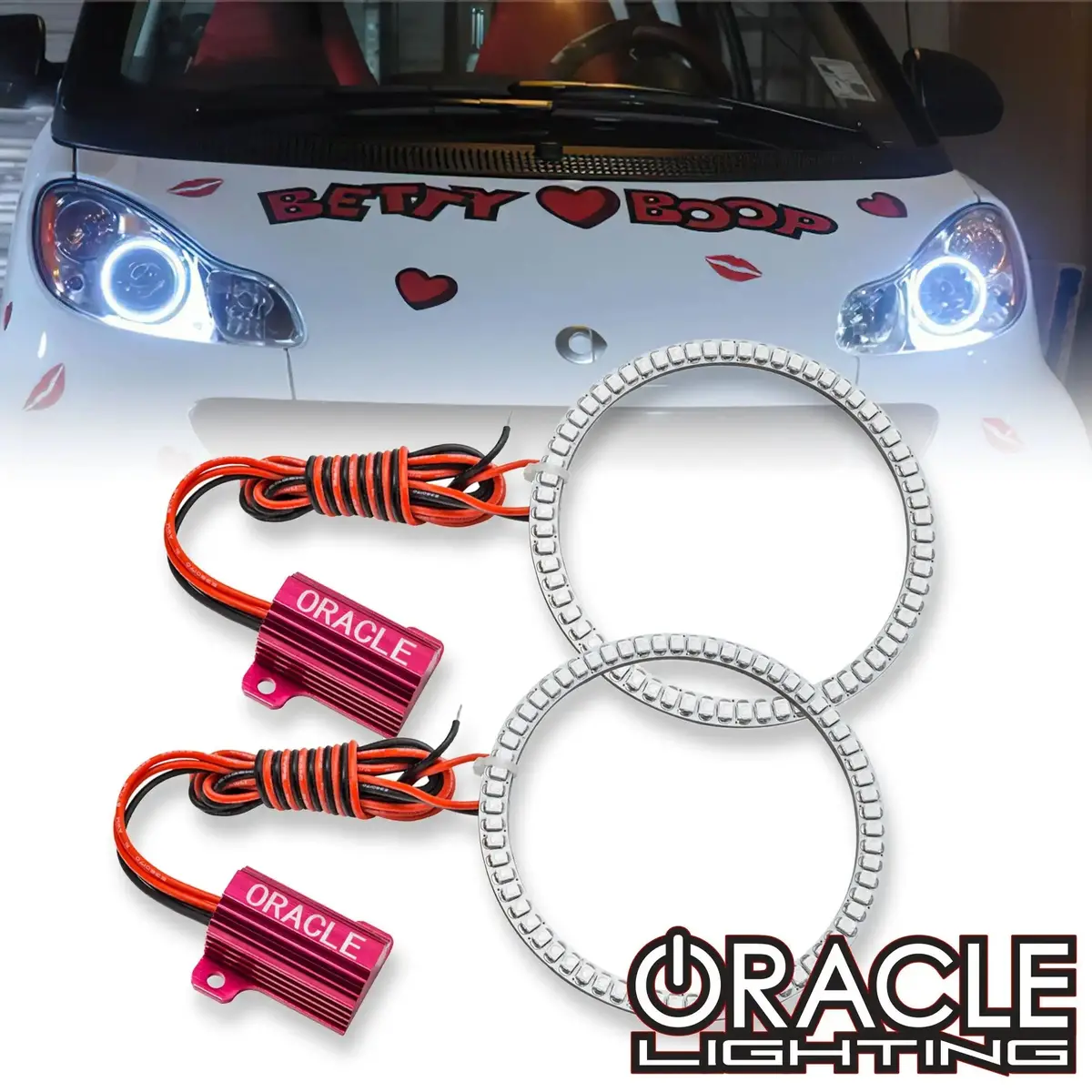 Oracle Lighting 2008-2014 Smart Car Led Headlight Halo Kit 1
