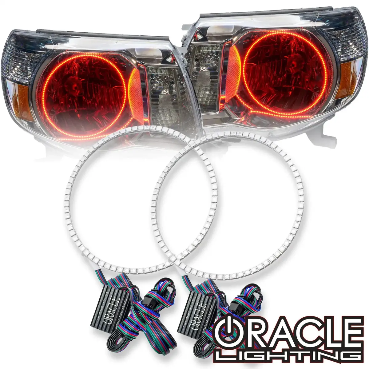 Oracle Lighting 2005-2011 Toyota Tacoma Led Headlight Halo Kit 1