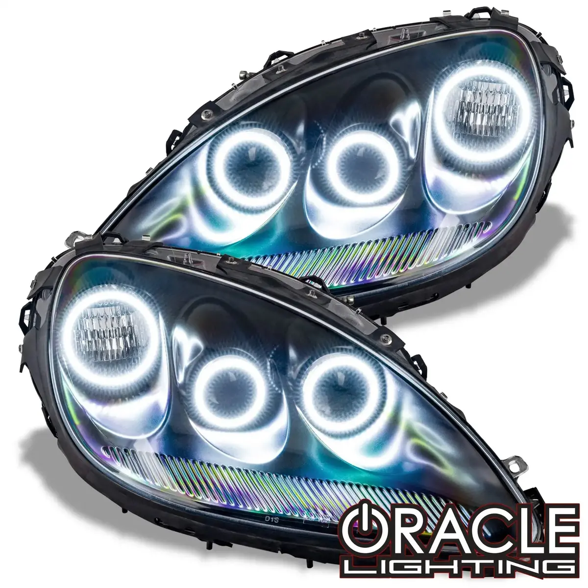 2005-2013 Chevrolet C6 Corvette Oracle Triple Halo Headlight Kit 1