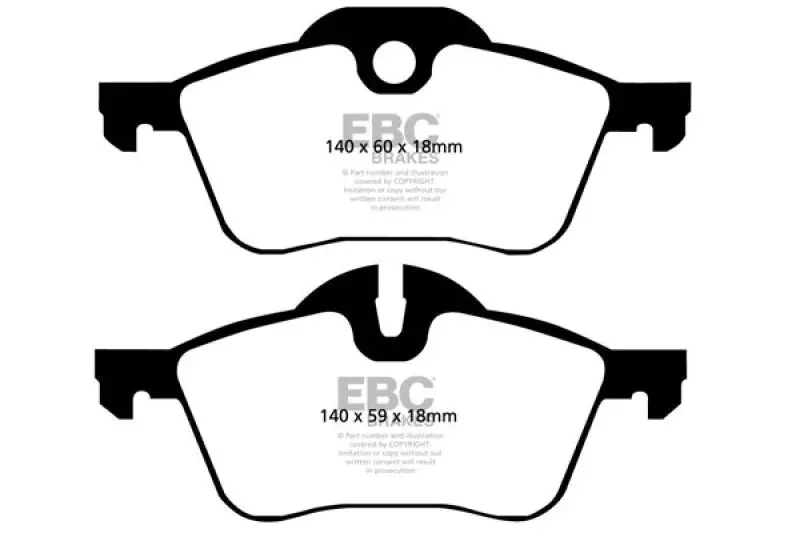 Ebc 02-03 Mini Hardtop 1.6 Ultimax2 Front Brake Pads 1