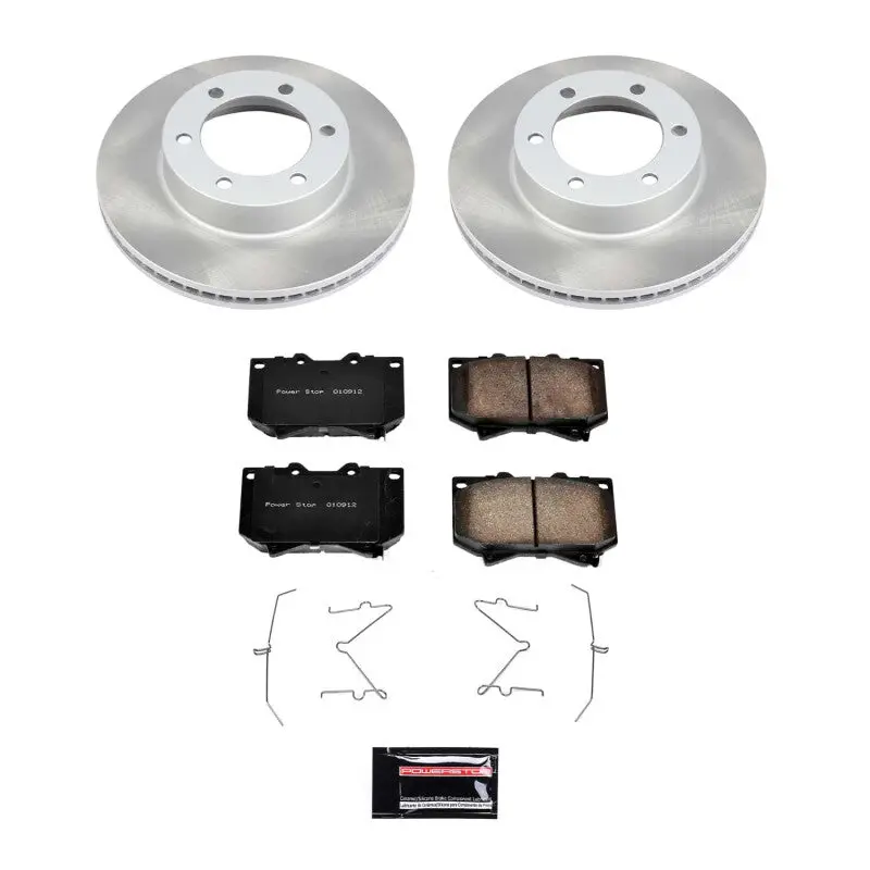 Power Stop 00-02 Toyota Tundra Front Semi-Coated Rotor Kit 1