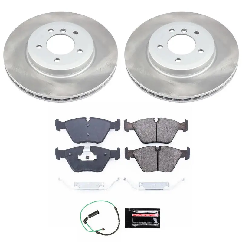 Power Stop 01-05 Bmw 330Xi Front Semi-Coated Rotor Kit 1