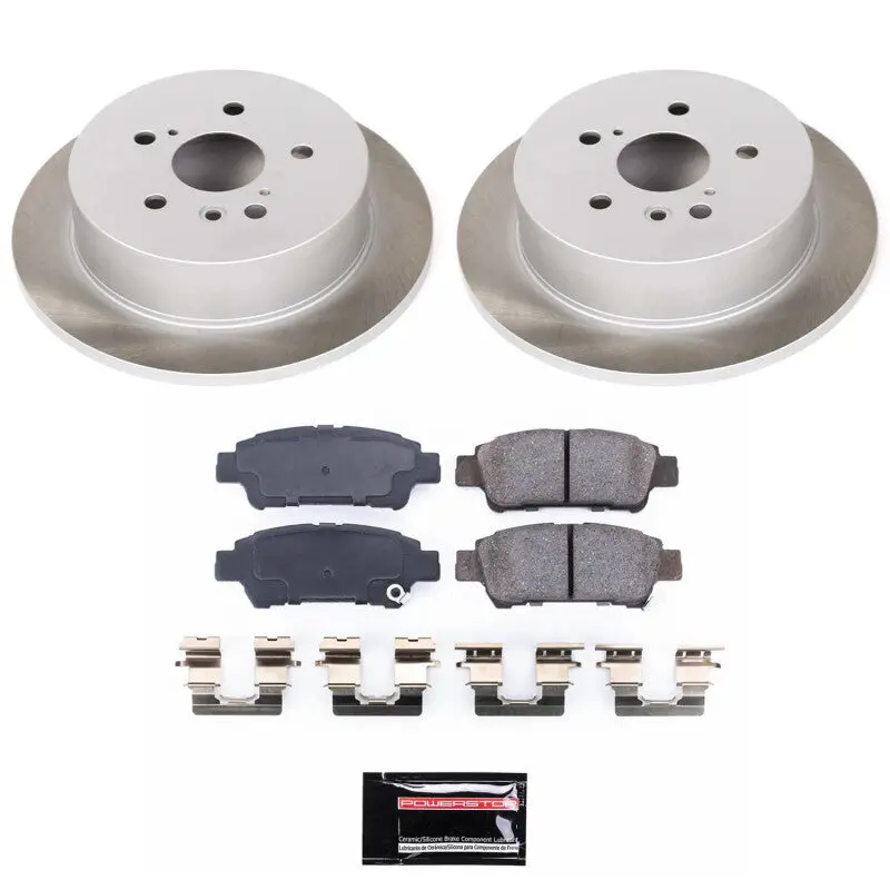 Power Stop 04-10 Toyota Sienna Rear Semi-Coated Rotor Kit 1