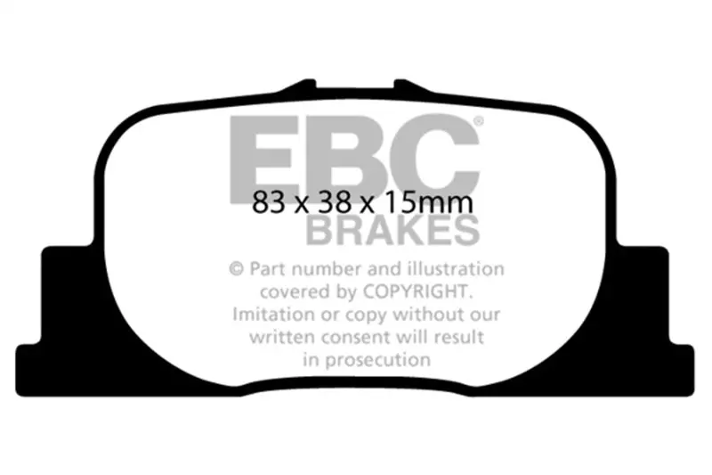 Ebc 00-01 Lexus Es300 3.0 Ultimax2 Rear Brake Pads 1