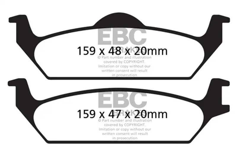 Ebc 03-04 Dodge Dakota 2Wd 3.9 Ultimax2 Rear Brake Pads 1