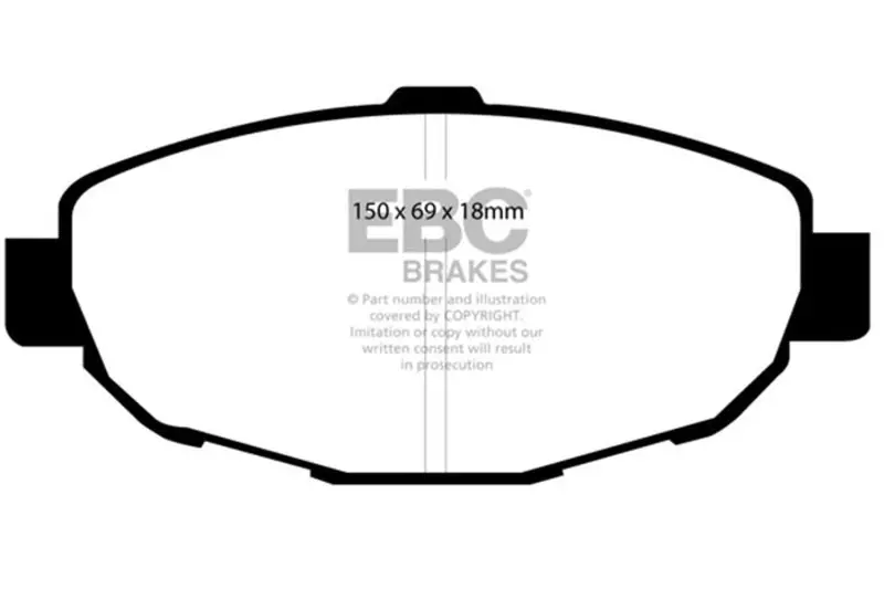 Ebc 99-01 Lexus Sc300 3.0 Ultimax2 Front Brake Pads 1