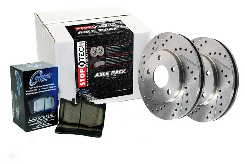 Select Sport Axle Pack, Drilled & Slotted, Front 1
