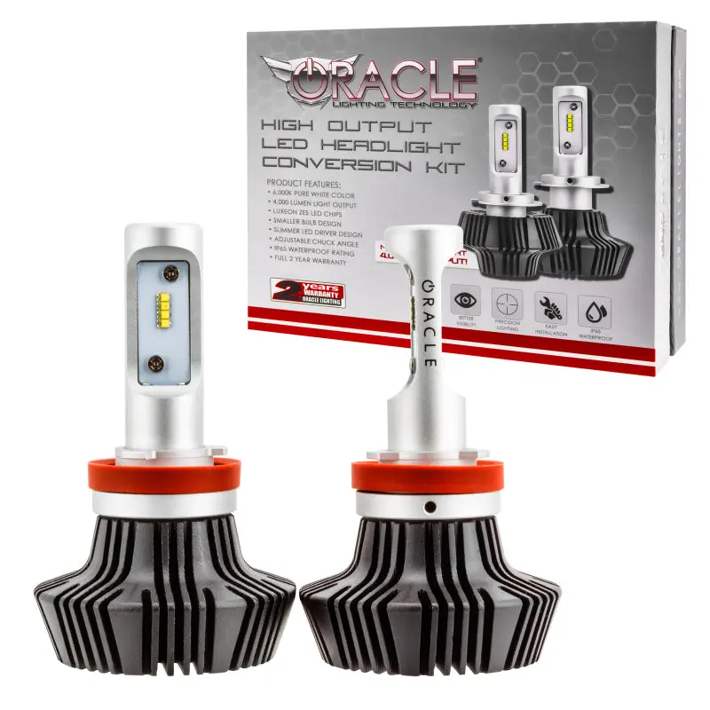 Oracle H16 Led Headlight Bulbs – 4000-Lumen Pair, 6000K Color Temperature 1