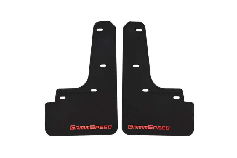 Grimmspeed 22-25 Subaru Wrx Mudflaps - Black W/ Red Lettering 1