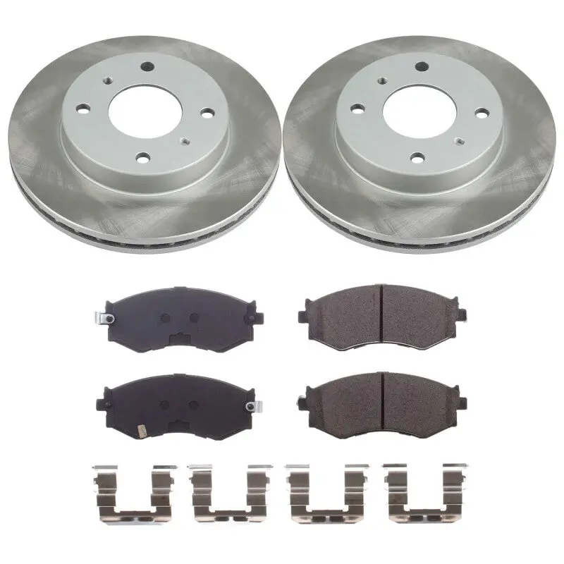 Power Stop 91-96 Infiniti G20 Front Semi-Coated Rotor Kit 1