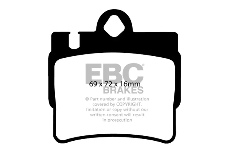 Ebc 01-02 Mercedes-Benz Cl55 Amg 5.5 Ultimax2 Rear Brake Pads 1