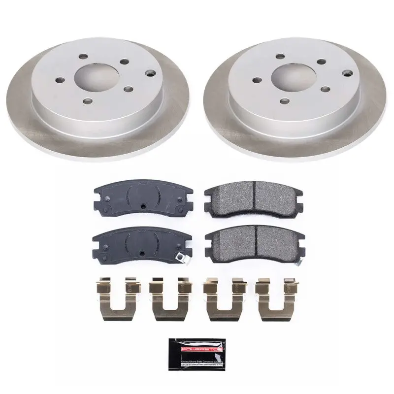 Power Stop 02-04 Pontiac Montana Rear Semi-Coated Rotor Kit 1