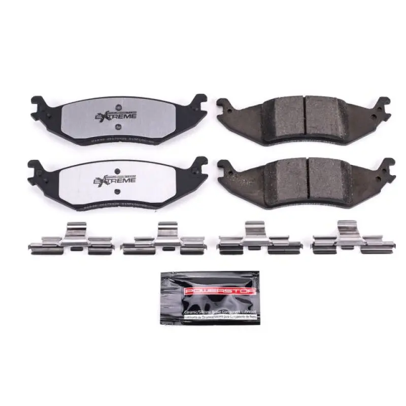 Power Stop 04-07 Ford E-150 Rear Z36 Truck & Tow Brake Pads W/Hardware 1