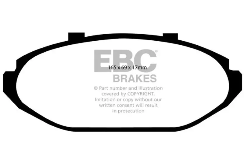 Ebc 98-02 Ford Crown Victoria 4.6 (Phenolic Pistons) Ultimax2 Front Brake Pads 1