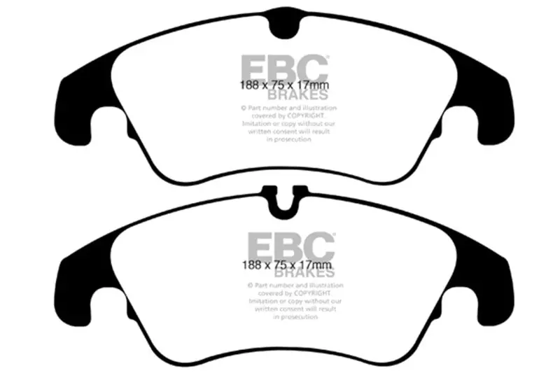 Ebc 09-11 Audi A4 2.0 Turbo Ultimax2 Front Brake Pads 1