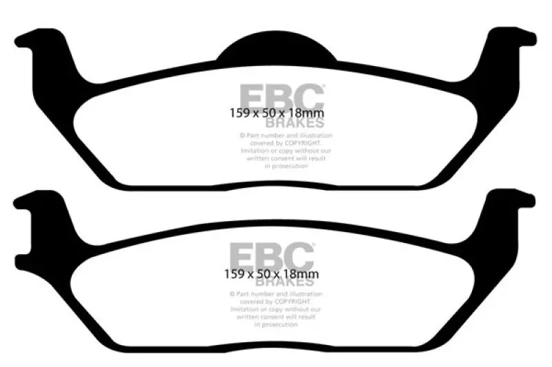 Ebc 11 Ford F150 3.5 Twin Turbo (2Wd) 6 Lug Ultimax2 Rear Brake Pads 1