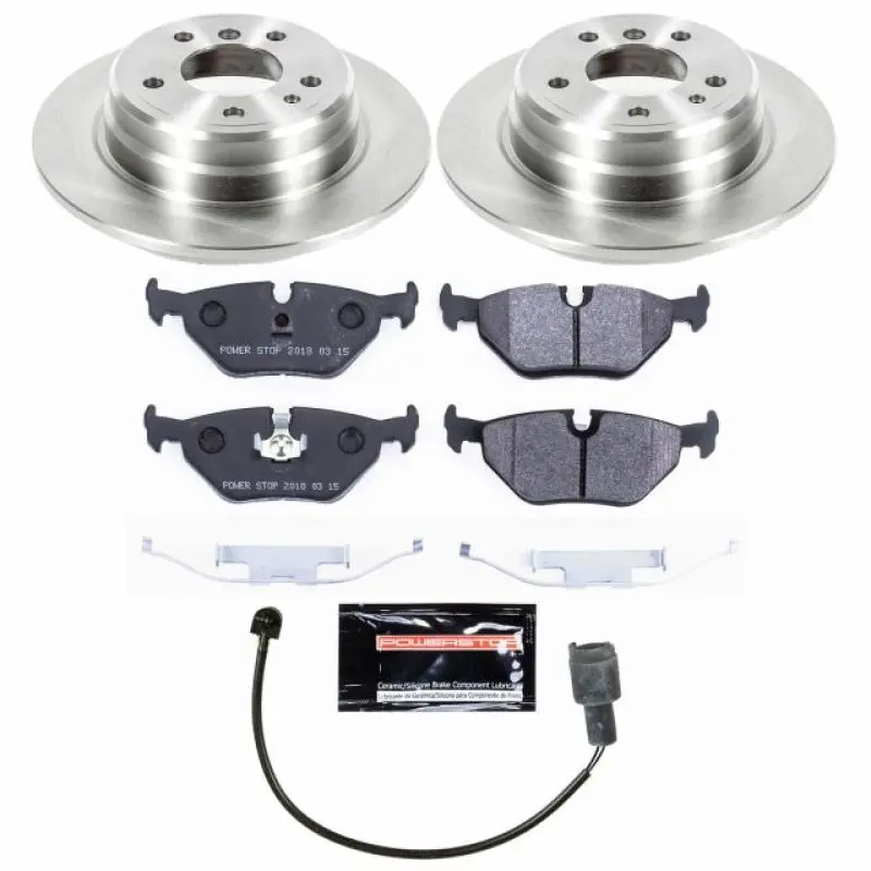 Power Stop 90-95 Bmw 525I Rear Track Day Spec Brake Kit 1