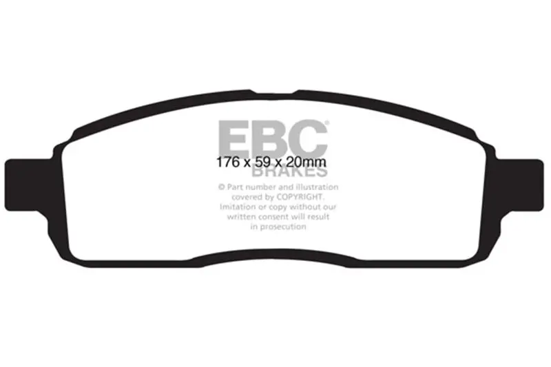 Ebc 09 Ford F150 4.6 (2Wd) 6 Lug Ultimax2 Front Brake Pads 1
