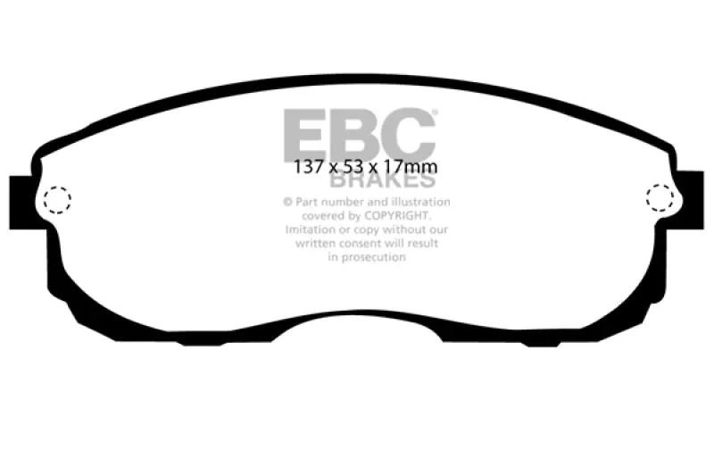 Ebc 99-01 Infiniti G20 2.0 Ultimax2 Front Brake Pads 1