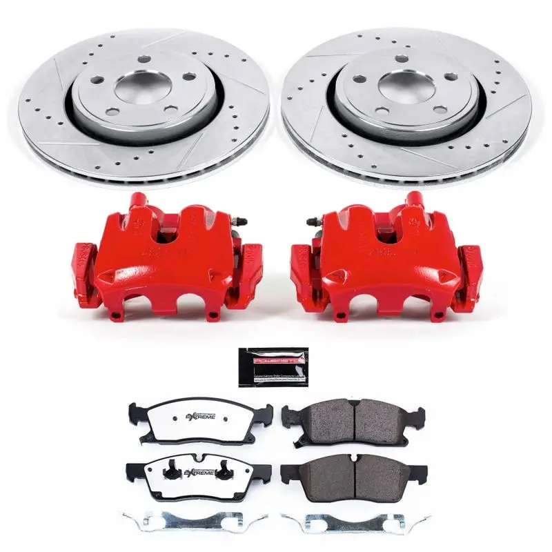 Power Stop 11-16 Jeep Gr& Cherokee Front Z36 Truck & Tow Kit W/Cals 1