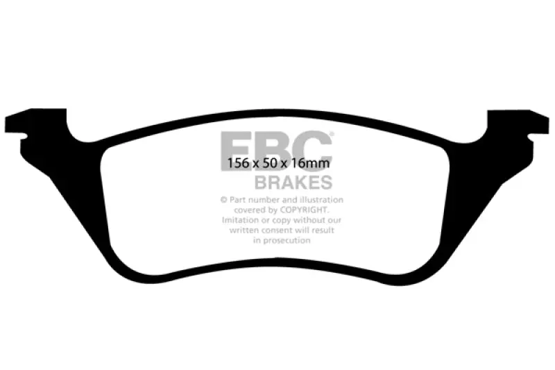 Ebc 01-07 Chrysler Town & Country 3.3 Rear Rotors Ultimax2 Rear Brake Pads 1