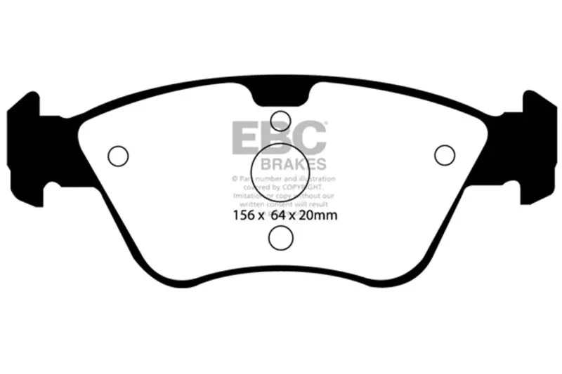 Ebc 03-08 Chrysler Crossfire 3.2 Ultimax2 Front Brake Pads 1