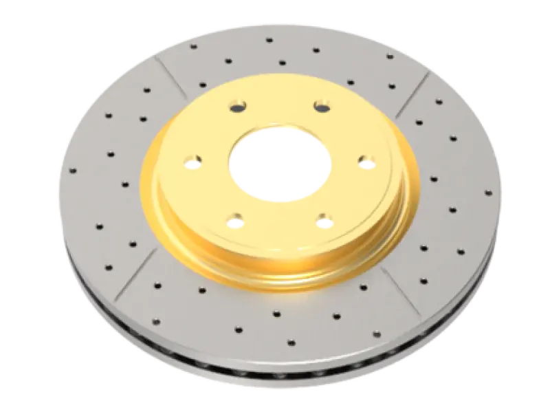 Dba 09-22 Dodge Ram 2500 Rwd Rear Street Series Drilled & Slotted Rotor W/Gold Hat 1