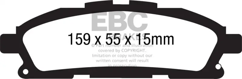 Ebc 11+ Nissan Quest 3.5 Ultimax2 Front Brake Pads 1