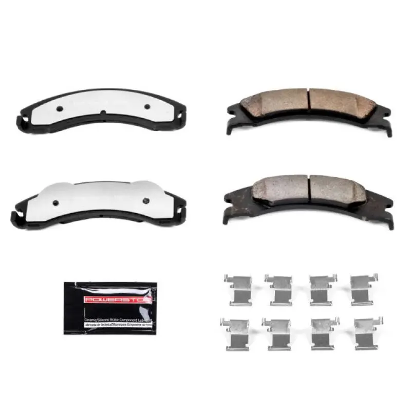 Power Stop 08-14 Ford E-150 Rear Z36 Truck & Tow Brake Pads W/Hardware 1