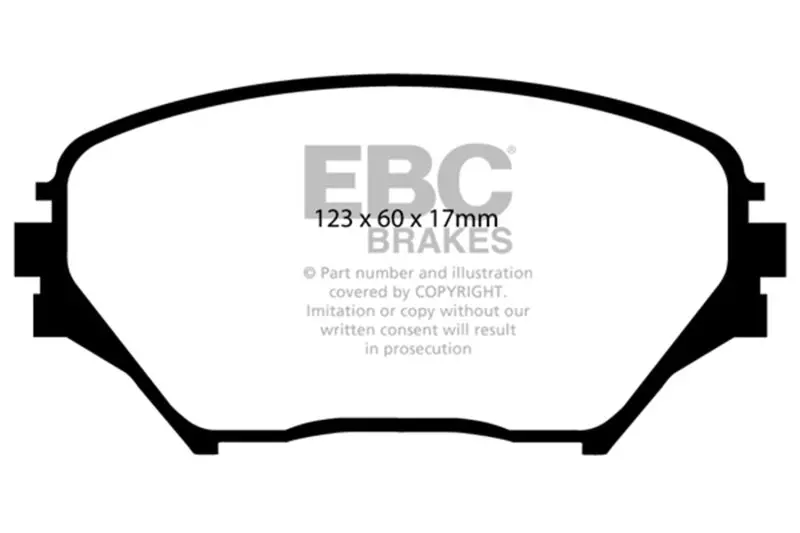 Ebc 01-03 Toyota Rav 4 2.0 Ultimax2 Front Brake Pads 1