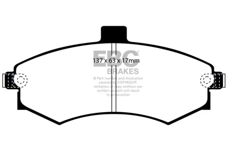 Ebc 02-06 Hyundai Elantra 2.0 Ultimax2 Front Brake Pads 1