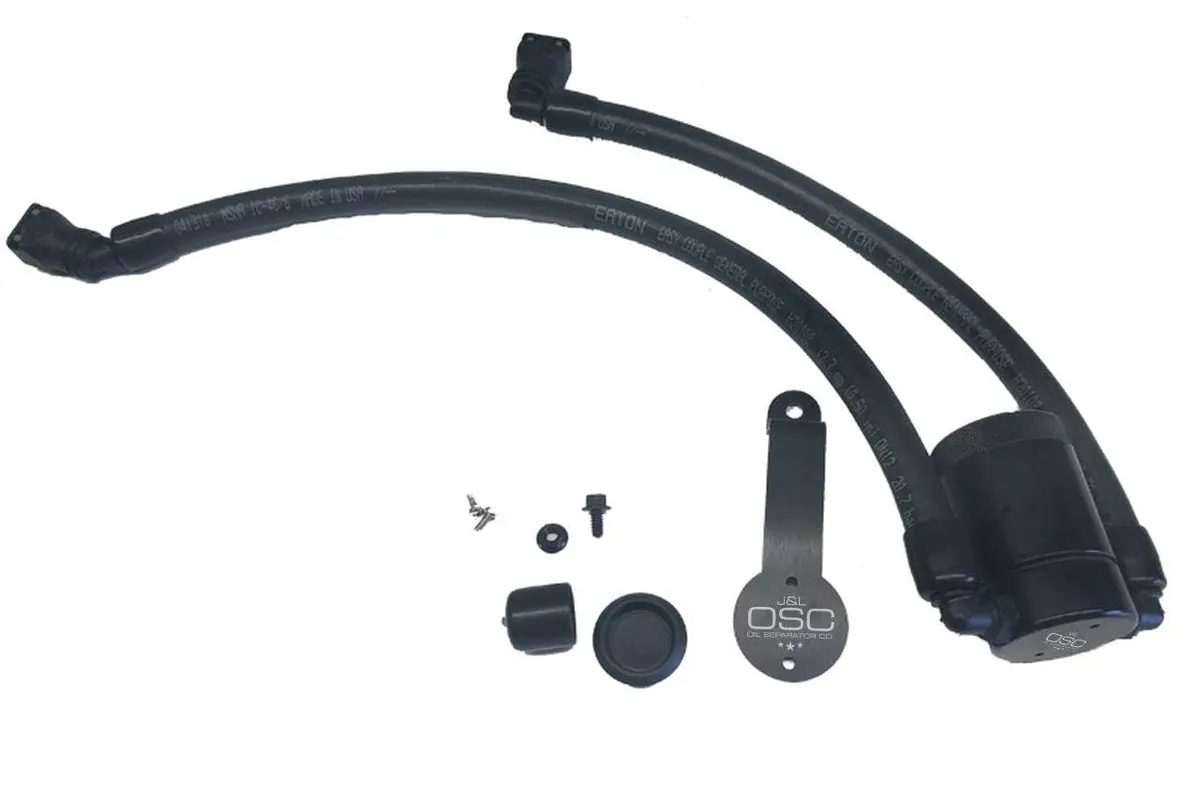 J&L Oil Separator 3.0 Driver Side, Black Anodized 1