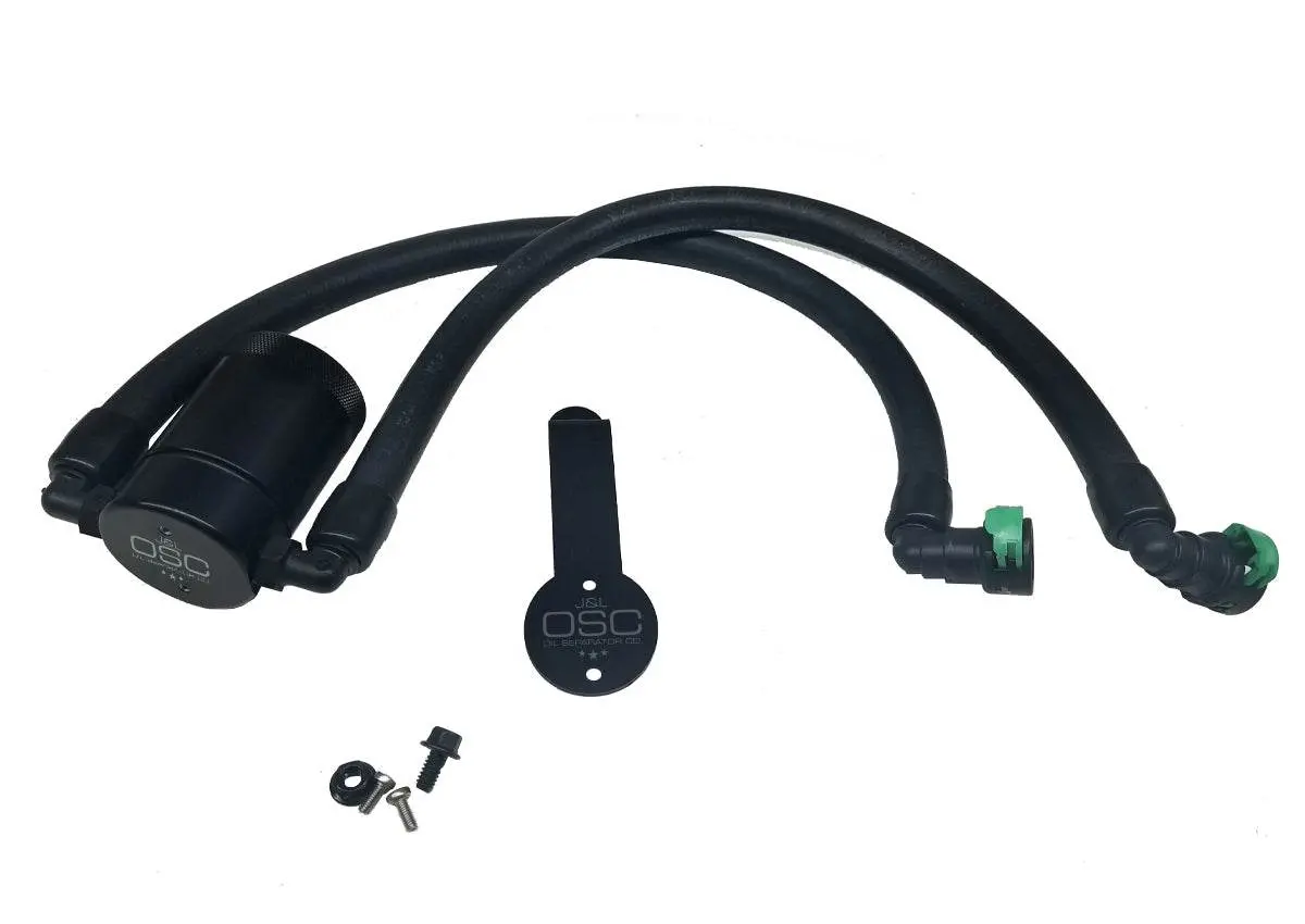J&L Oil Separator 3.0 Ccv Side, Black Anodized 1