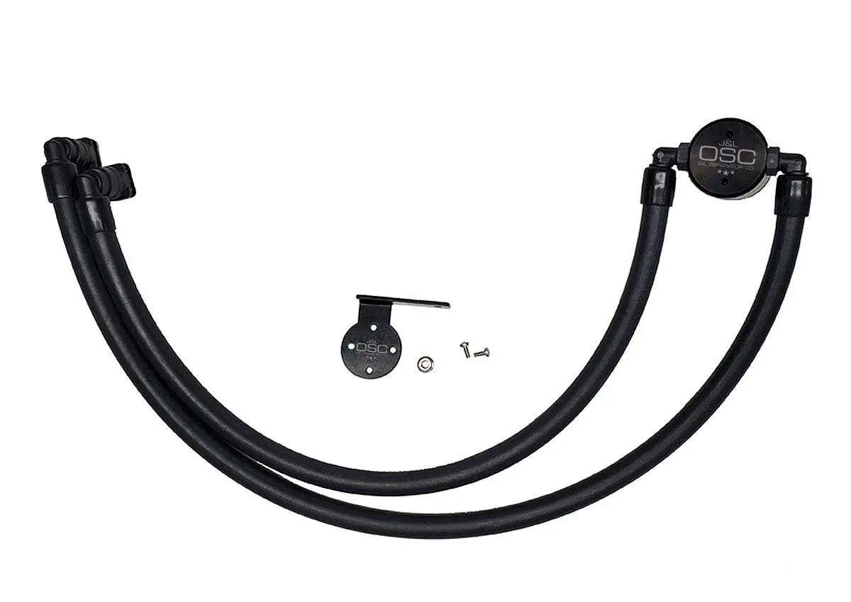 J&L Oil Separator 3.0 Passenger Side, Black Anodized 1