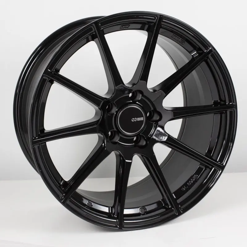 Enkei Ts10 17X8 4X100 40Mm Offset 72.6Mm Bore Black Wheel 1