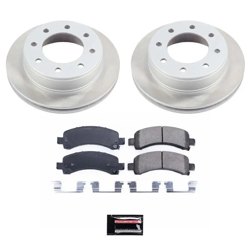 Power Stop 07-20 Gmc Savana 3500 Rear Semi-Coated Rotor Kit 1