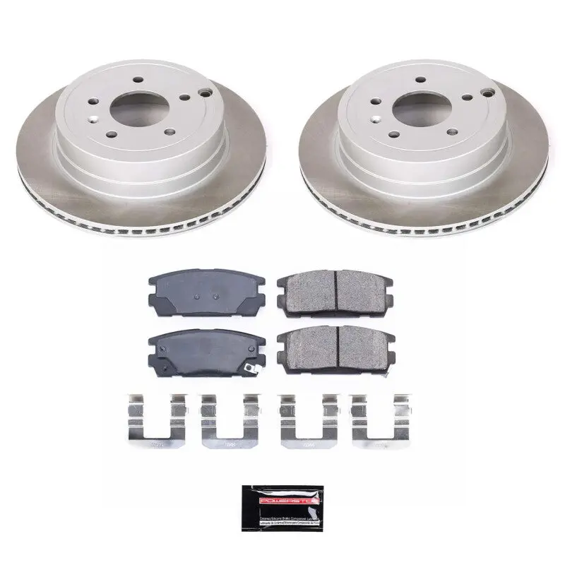 Power Stop 07-09 Suzuki Xl-7 Rear Semi-Coated Rotor Kit 1