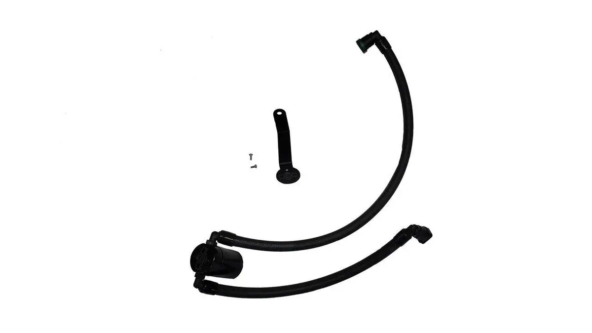 J&L Oil Separator 3.0 Pvc Side, Black Anodized 1