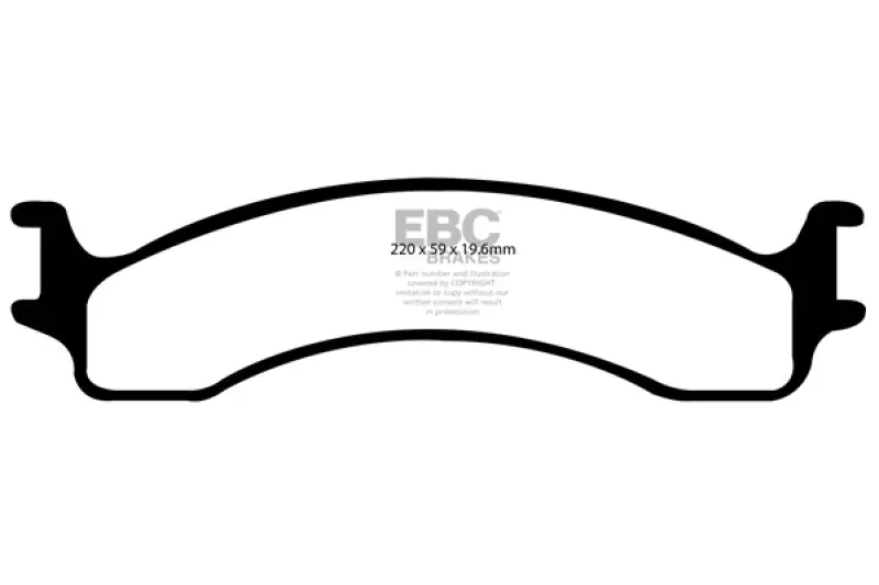 Ebc 00-02 Dodge Ram 2500 Pick-Up 5.2 2Wd Ultimax2 Front Brake Pads 1