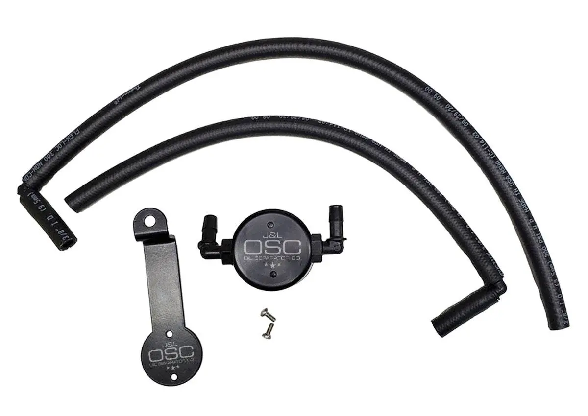 J&L Oil Separator 3.0 Driver Side, Black Anodized 1